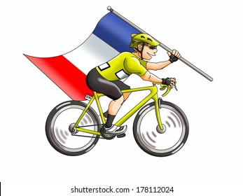 Tour cycle rider