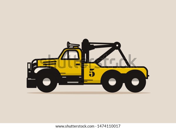 Tow truck to tow cars in\
the city