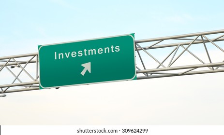 Towards your investments - Freeway sign