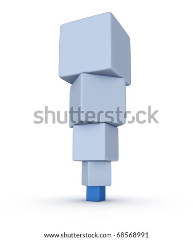 Tower Construction of small and large cubes