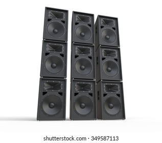 Towers Of Concert Speakers