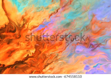Toxic background. Fluorescent paint