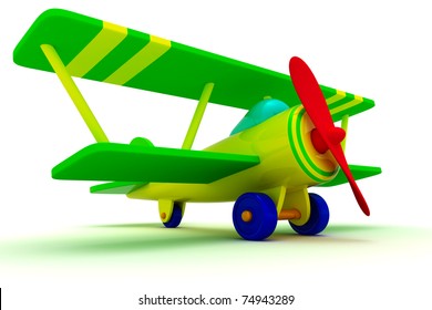 Toy Airplane Isolated