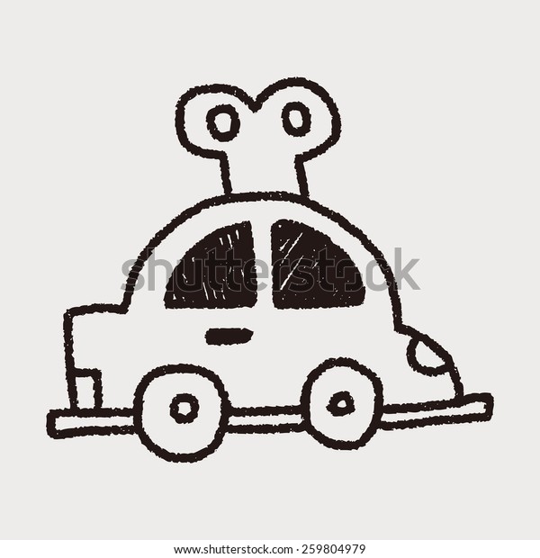 toy car doodle\
drawing