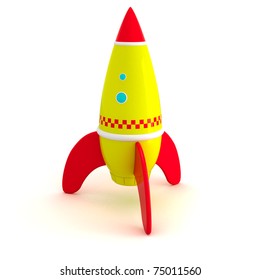 Toy Rocket Isolated