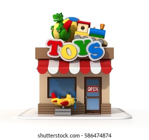 Toy Shop Mini Store 3d Rendering