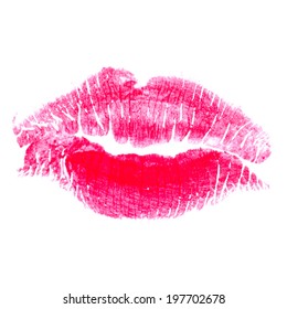 Trace Kiss Isolated On White Background Stock Illustration 197702678 ...