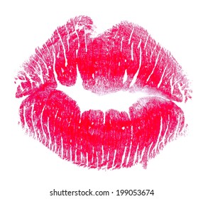 Trace Kiss Isolated On White Background Stock Illustration 199053674 ...