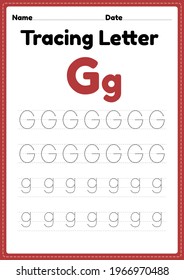 556 Letter g tracing Images, Stock Photos & Vectors | Shutterstock