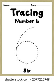 number 6 worksheet images stock photos vectors shutterstock