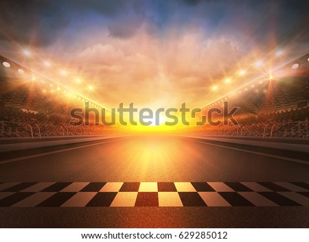 Track arena 3d rendering
