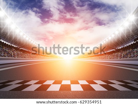 Track arena 3d rendering
