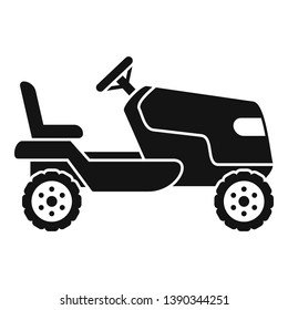 Tractor Grass Cutter Icon Simple Illustration Stock Illustration ...