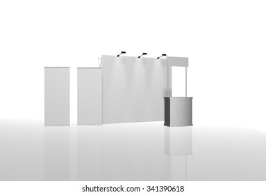 Trade Exhibition Stand Exhibition Stand Round Stock Illustration ...