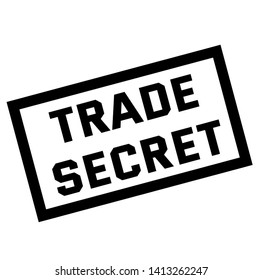 Trade Secret Stamp On White