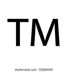 Trademark Icon. TM Symbol