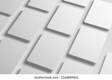 Trading Card Packaging 3D Rendering White Blank Mockup