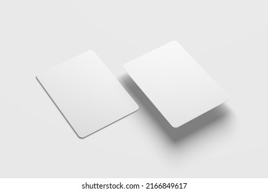 Trading Card Packaging 3D Rendering White Blank Mockup