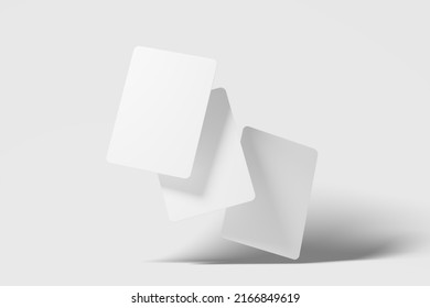 Trading Card Packaging 3D Rendering White Blank Mockup