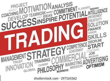 TRADING word cloud concept