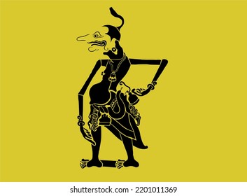 Traditional Classic Indonesian Puppet Silhouette