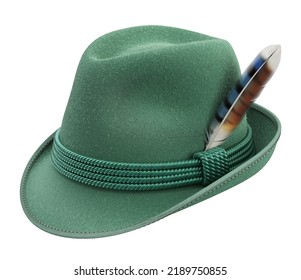 Traditional German Hat Isolated On White Background - 3D Illustration