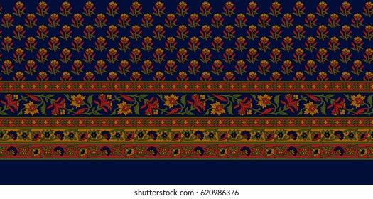 Beautiful Modern Intricate Cross Stich Border Stock Illustration 2132303625