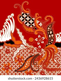 a traditional indonesian batik pattern