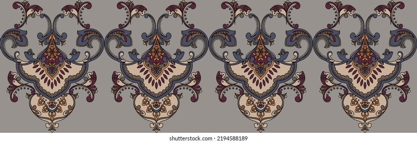 Traditional Islamic Style Motifs Baroque Style Stock Illustration ...