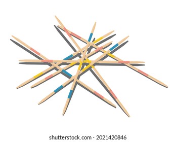 Traditional Nostalgic Pick Up Stick Game