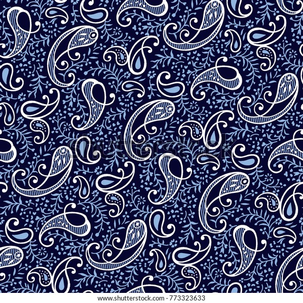 Traditional Paisley Pattern Stock Illustration 773323633 | Shutterstock