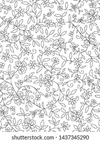 Traditional Paisley Pattern On Outline Stock Illustration 1437345290 ...