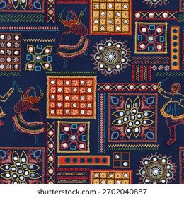 tradtional kurti design pattern front seamless