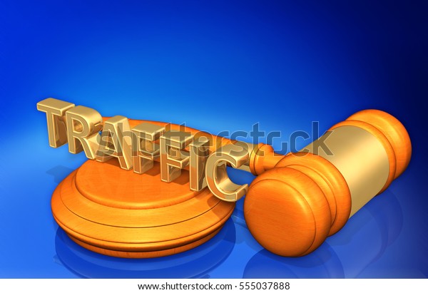 Traffic Legal Gavel
Concept 3D
Illustration