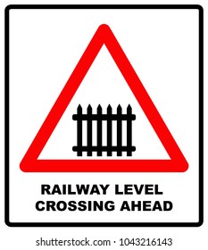 Level Crossing With Barrier Or Gate Ahead Images Stock Photos Vectors Shutterstock