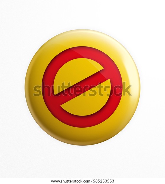 Traffic Signs Yellow Board On White Stock Illustration 585253553 ...