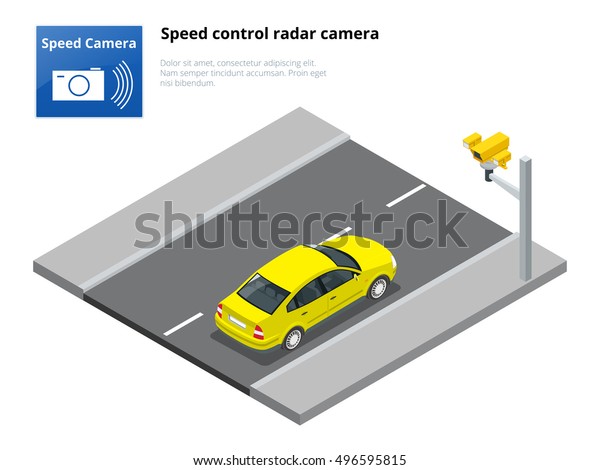 Traffic speed camera\
and road police\
radar.