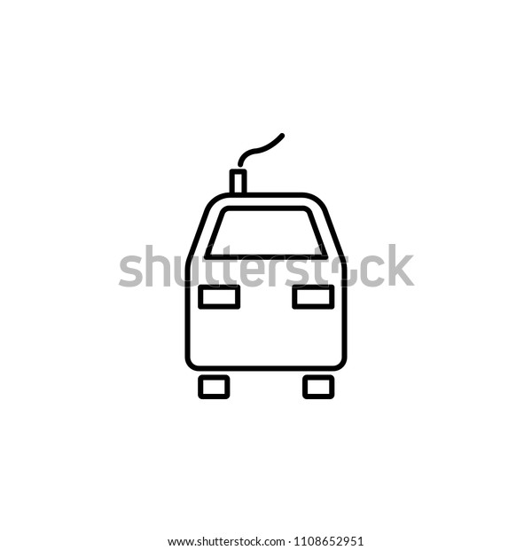 train\
front view outline icon. Element of logistic icon for mobile\
concept and web apps. Thin line train front view outline icon can\
be used for web and mobile on white\
background