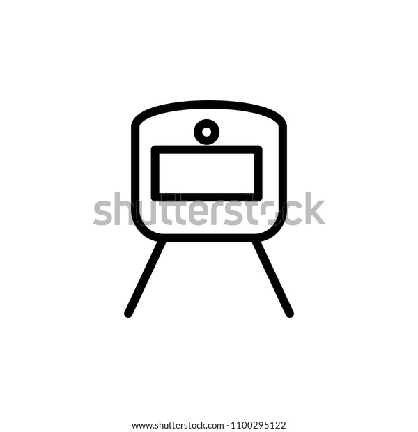 a train icon. Element of navigation for mobile\
concept and web apps. Thin line a train icon can be used for web\
and mobile on white\
background