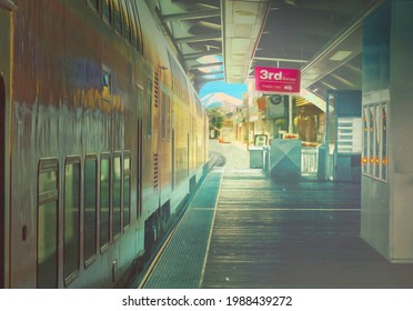 Train Station Japan Anime Background