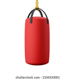 training boxing punching bag for boxer 3d icon 3d illustration gym equipment fitness theme isolated - Powered by Shutterstock