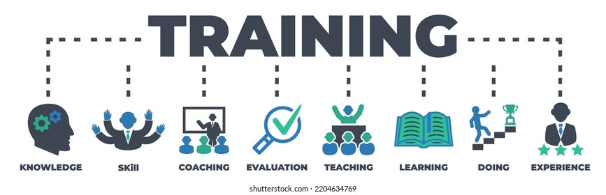 Training Concept Icons Signs Stock Illustration 2204634769 | Shutterstock