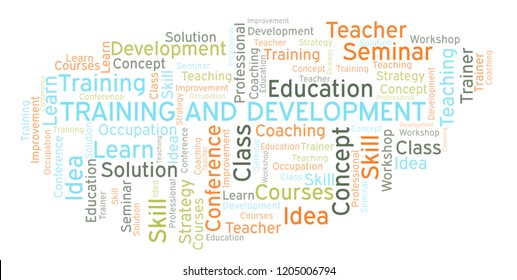 Training Development Word Cloud Stock Illustration 1205006794 ...