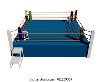 training hall 3D rendering