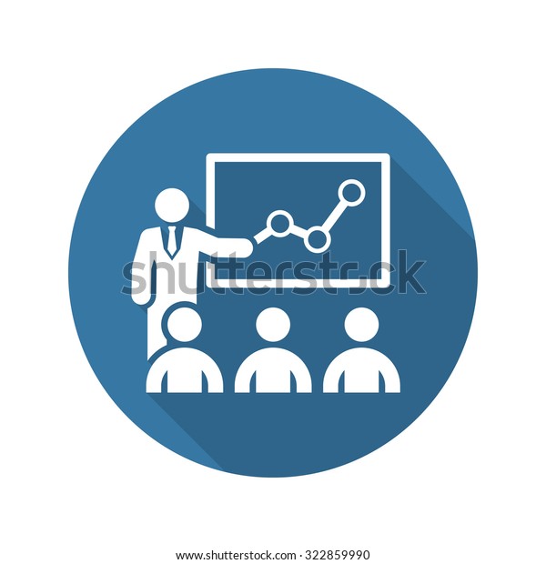 Training Icon. Business Concept. Flat Design. Isolated Illustration