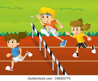 Training Illustration Children Stock Illustration 148205774