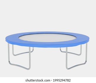 Trampoline isolated on background. 3d rendering - illustration