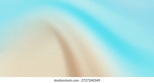 A tranquil beach scene at sunset, featuring delicate footprints in the sand and a gradient of soft blues and oranges.
