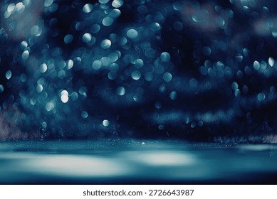 A tranquil night scene featuring a starry sky reflected on a calm body of water. The image captures the beauty of the night with a focus on the serene atmosphere and the gentle glow of the stars.