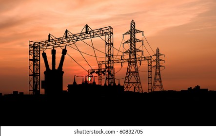 Transformer On Electricity Substation